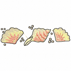 Seashell Embroidery Design 1 Seashell Embroidery Design 1